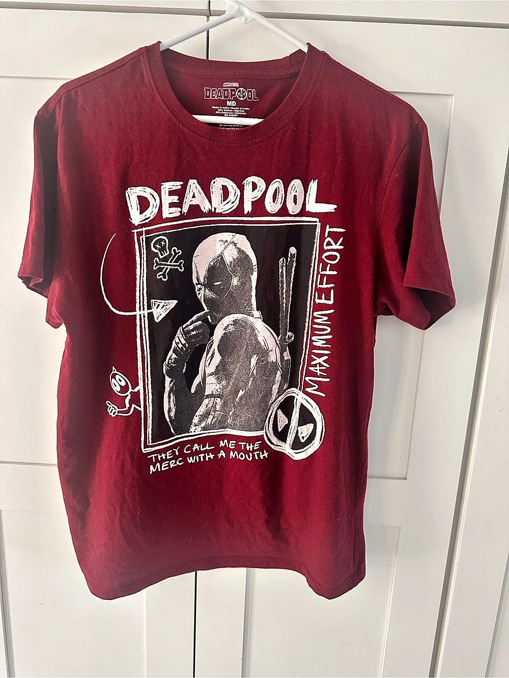 Marvel Deadpool Graphic Tee Size Medium